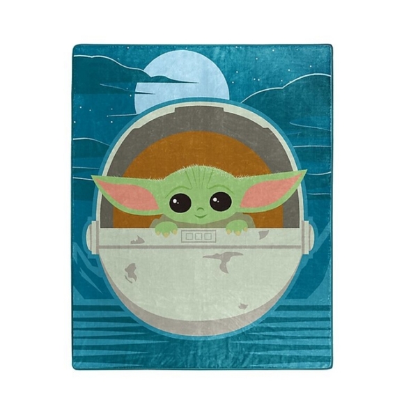 BABY YODA/THE CHILD ROYAL PLUSH THROW - Picture 3 of 4